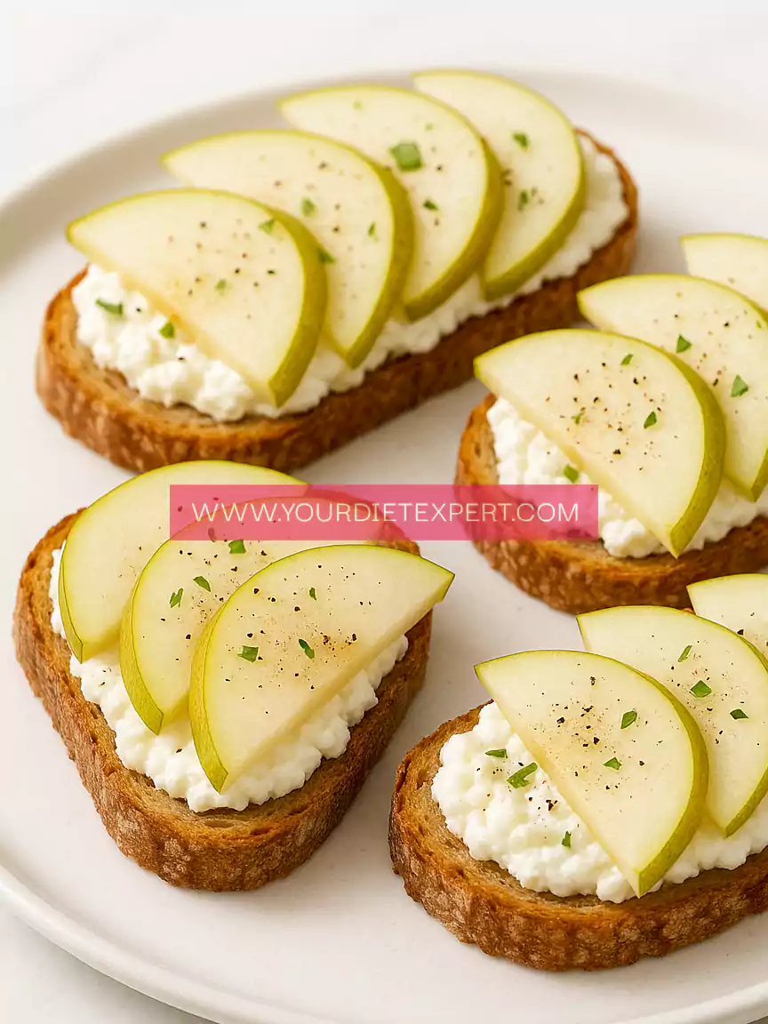 Pear + Ricotta Toasts