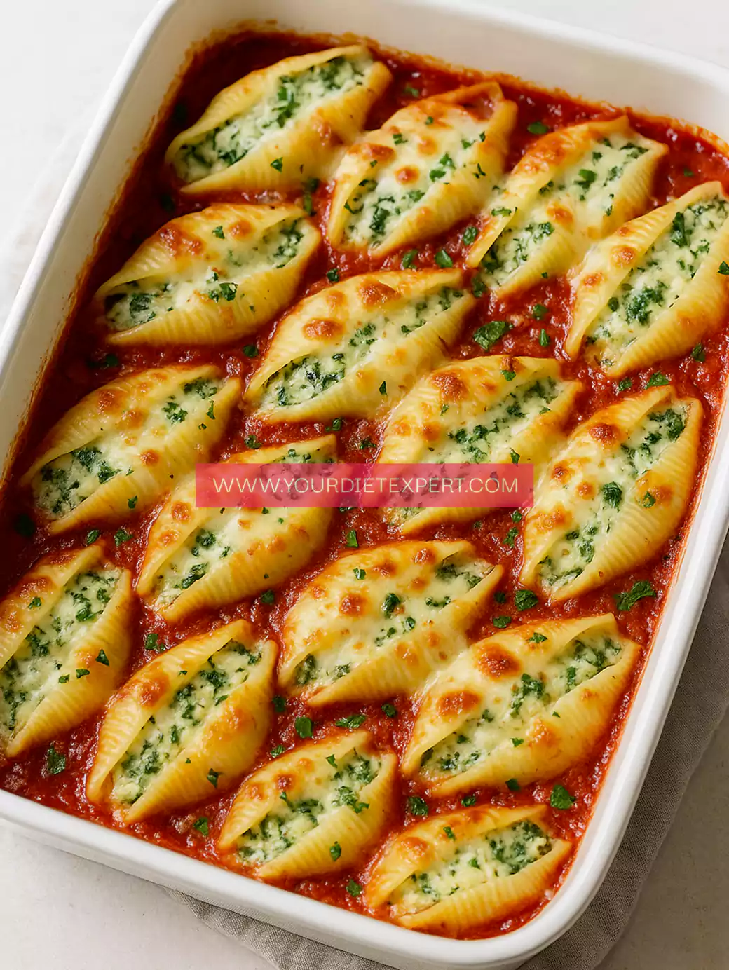 Spinach and Ricotta Stuffed Shells