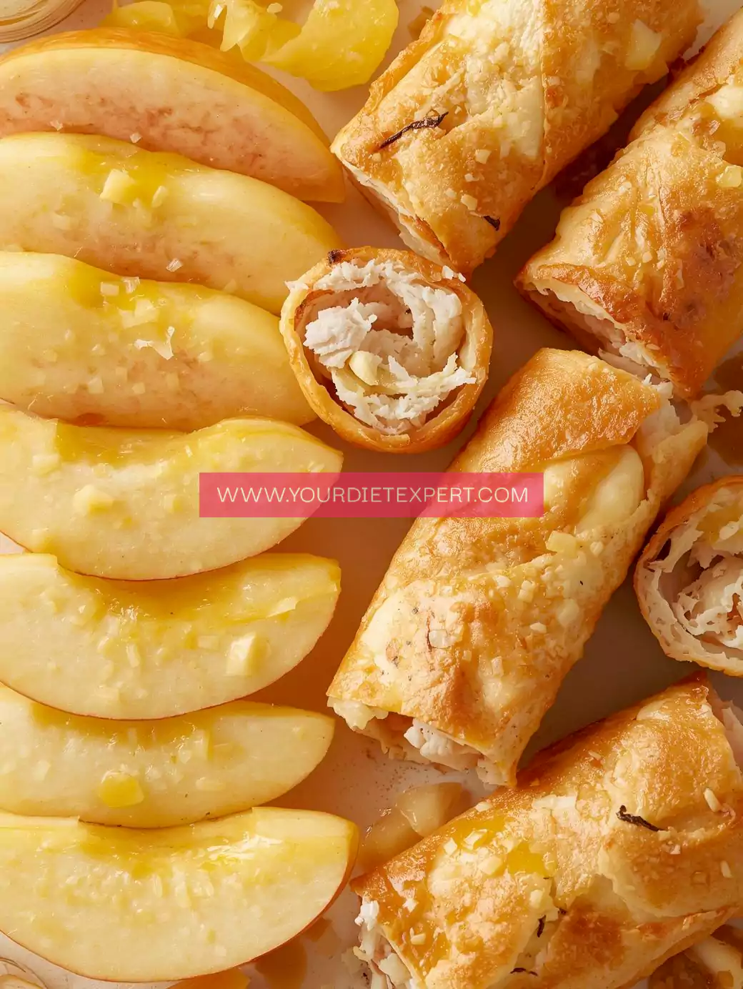 Turkey & Cheese Roll-Ups + Apple Slices
