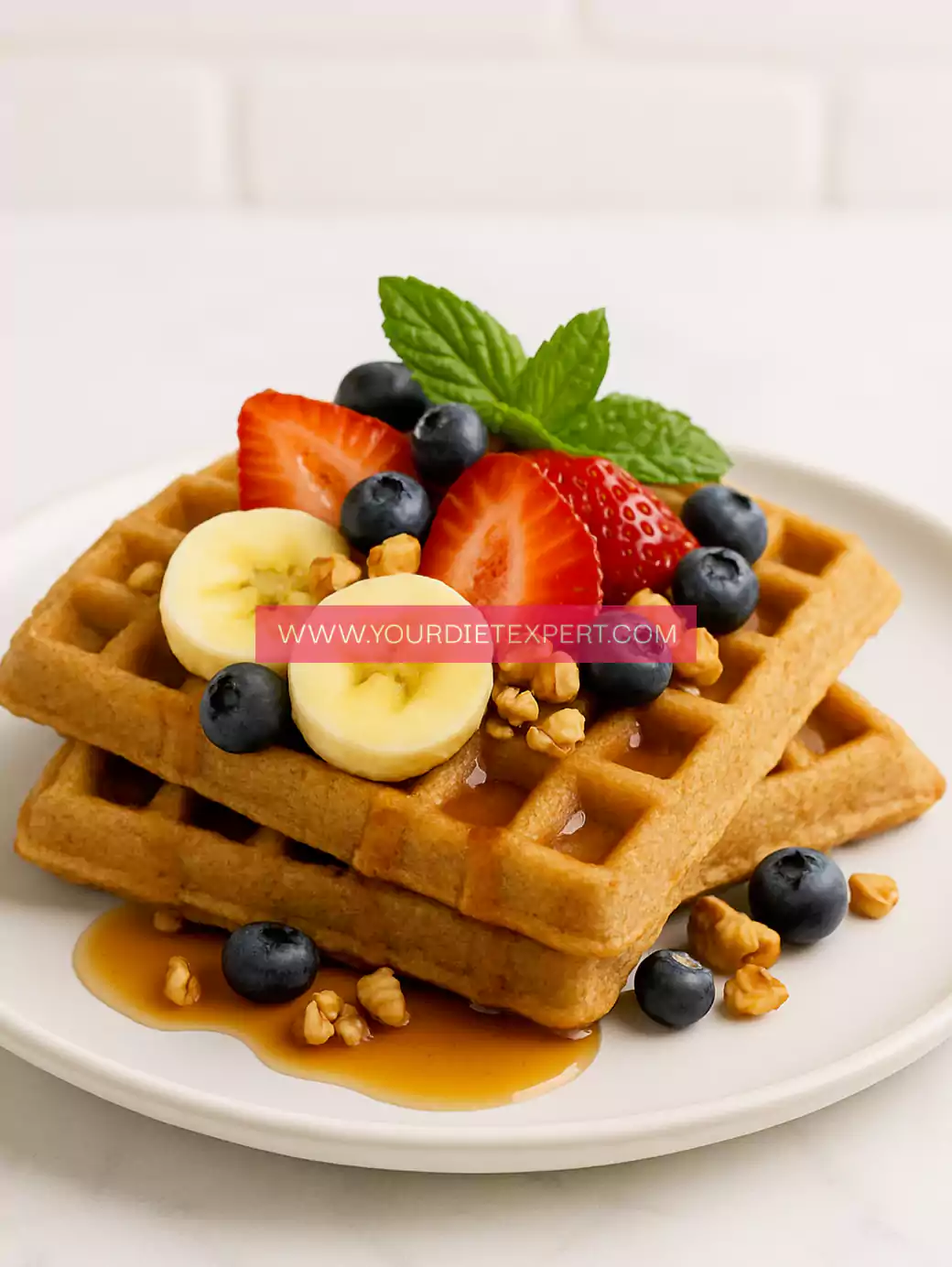 Whole-Grain Waffles + Toppings