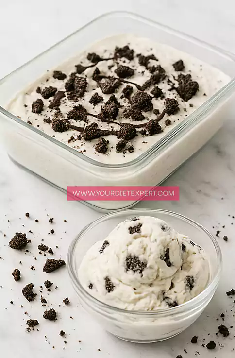 High-Protein Cookies & Cream Ice Cream 4