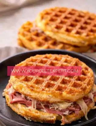 Keto Reuben Chaffles 5
