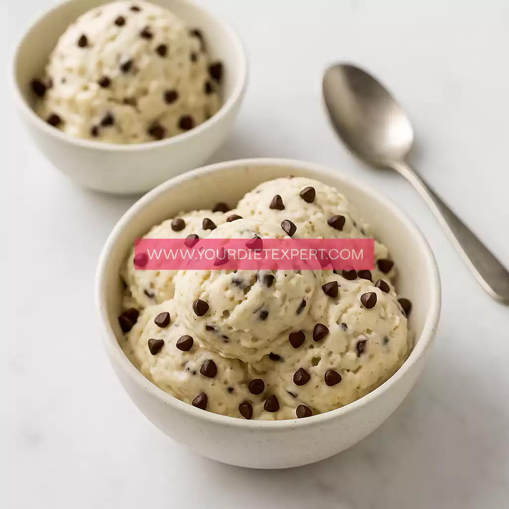 High-Protein Chocolate Chip Ice Cream (No-Churn, Healthy & Ultra Creamy)