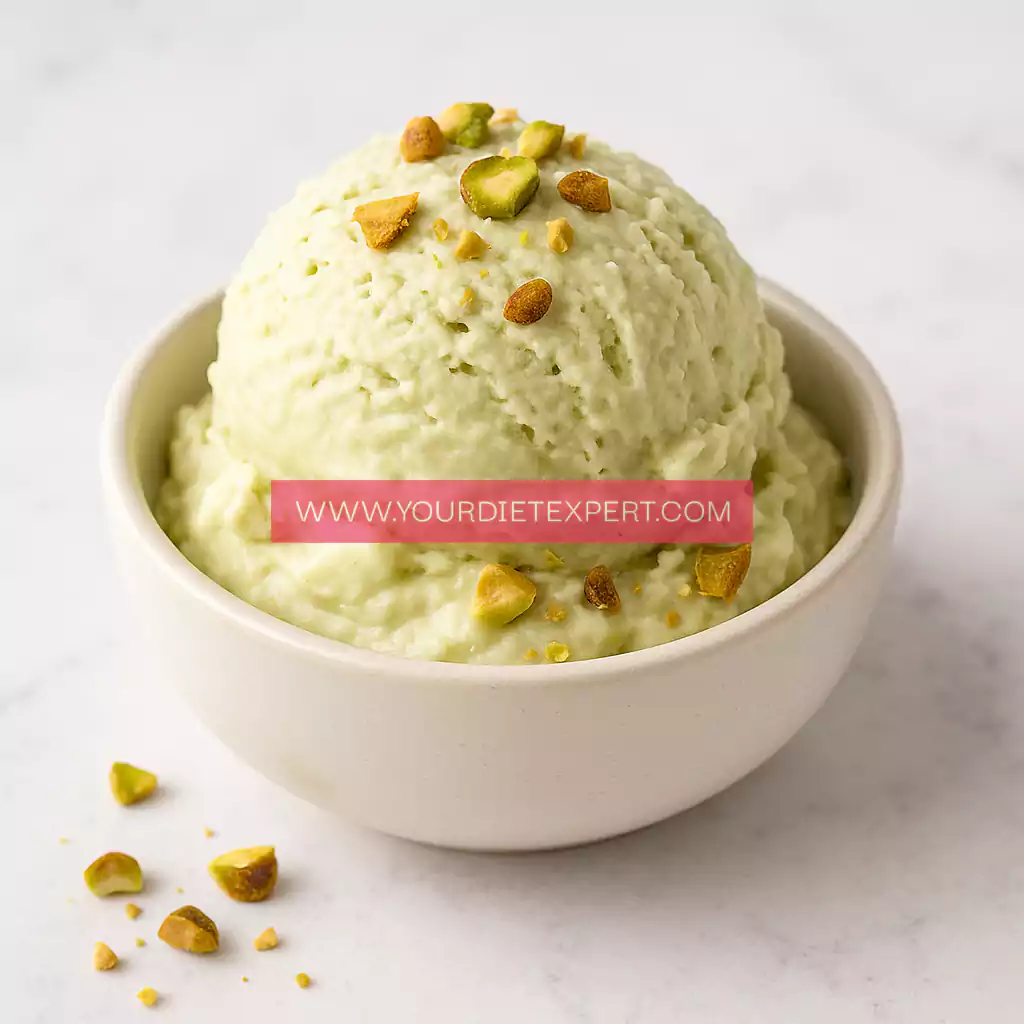 High-Protein Pistachio Ice Cream (Creamy, Healthy & No-Churn)
