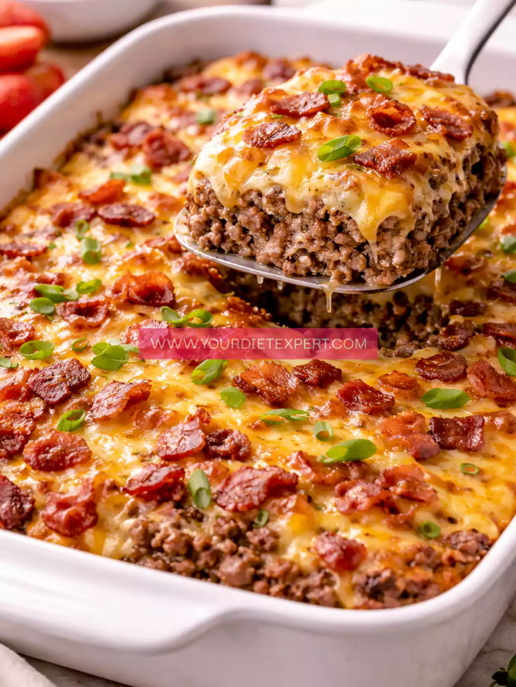 Keto Bacon Cheeseburger Casserole (Low-Carb, Cheesy & Family-Friendly)