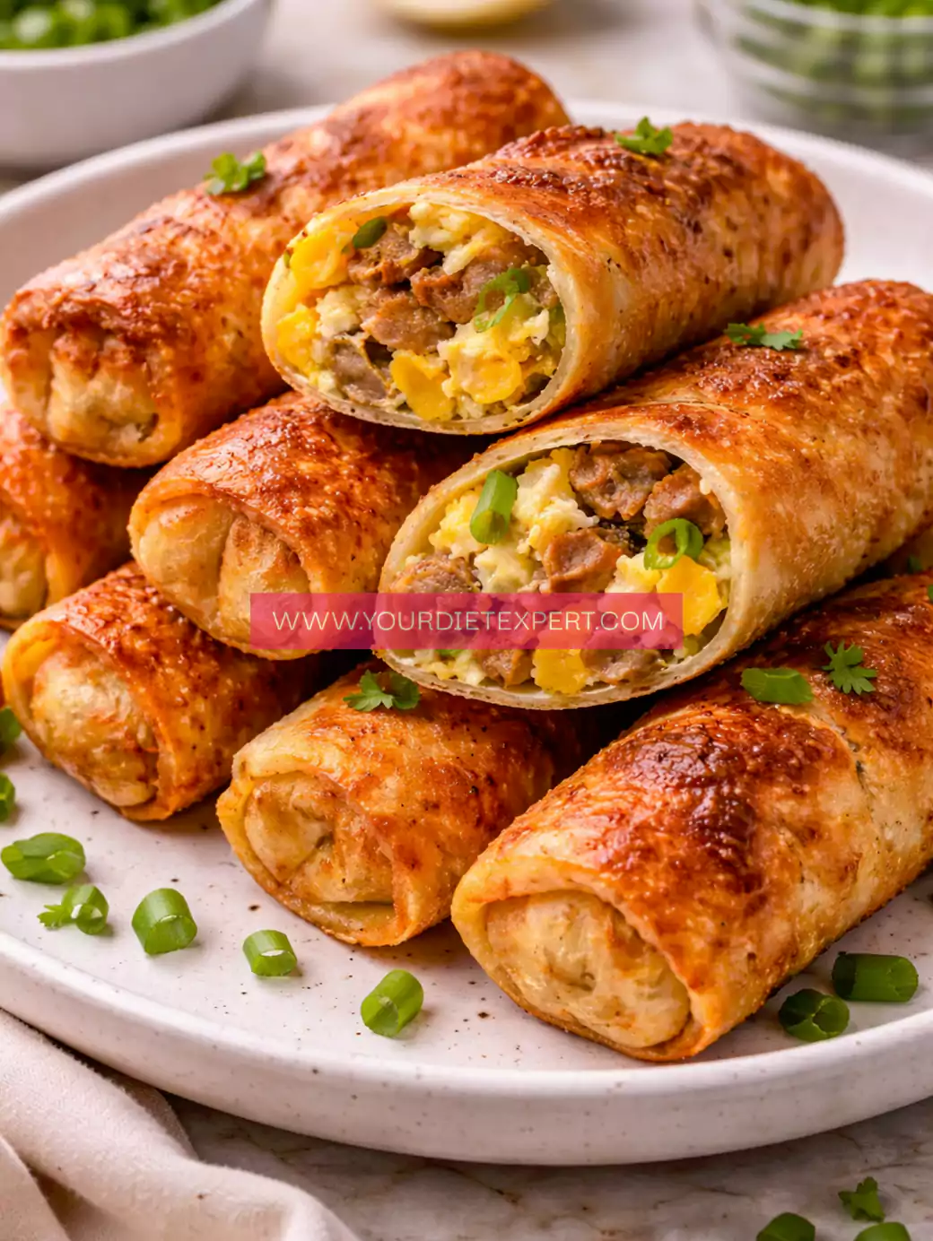Keto Breakfast Egg Rolls (Crispy, High-Protein & Low-Carb)