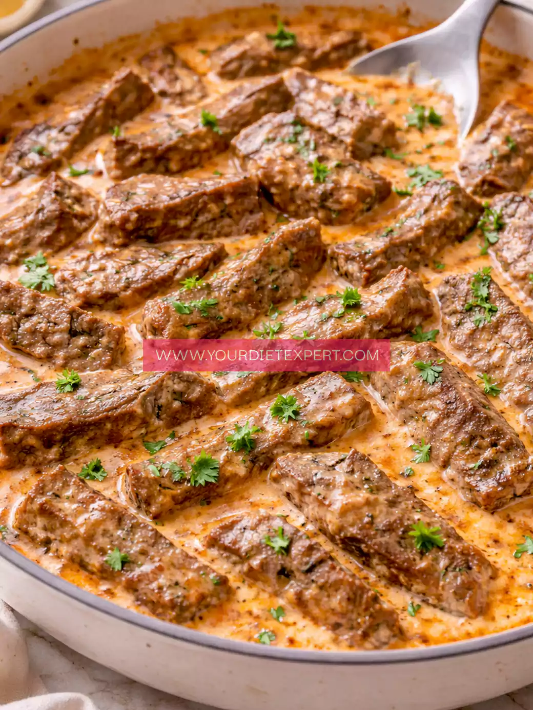 Keto Creamy Paprika Steak Skillet (Rich, Low-Carb Comfort Dinner)