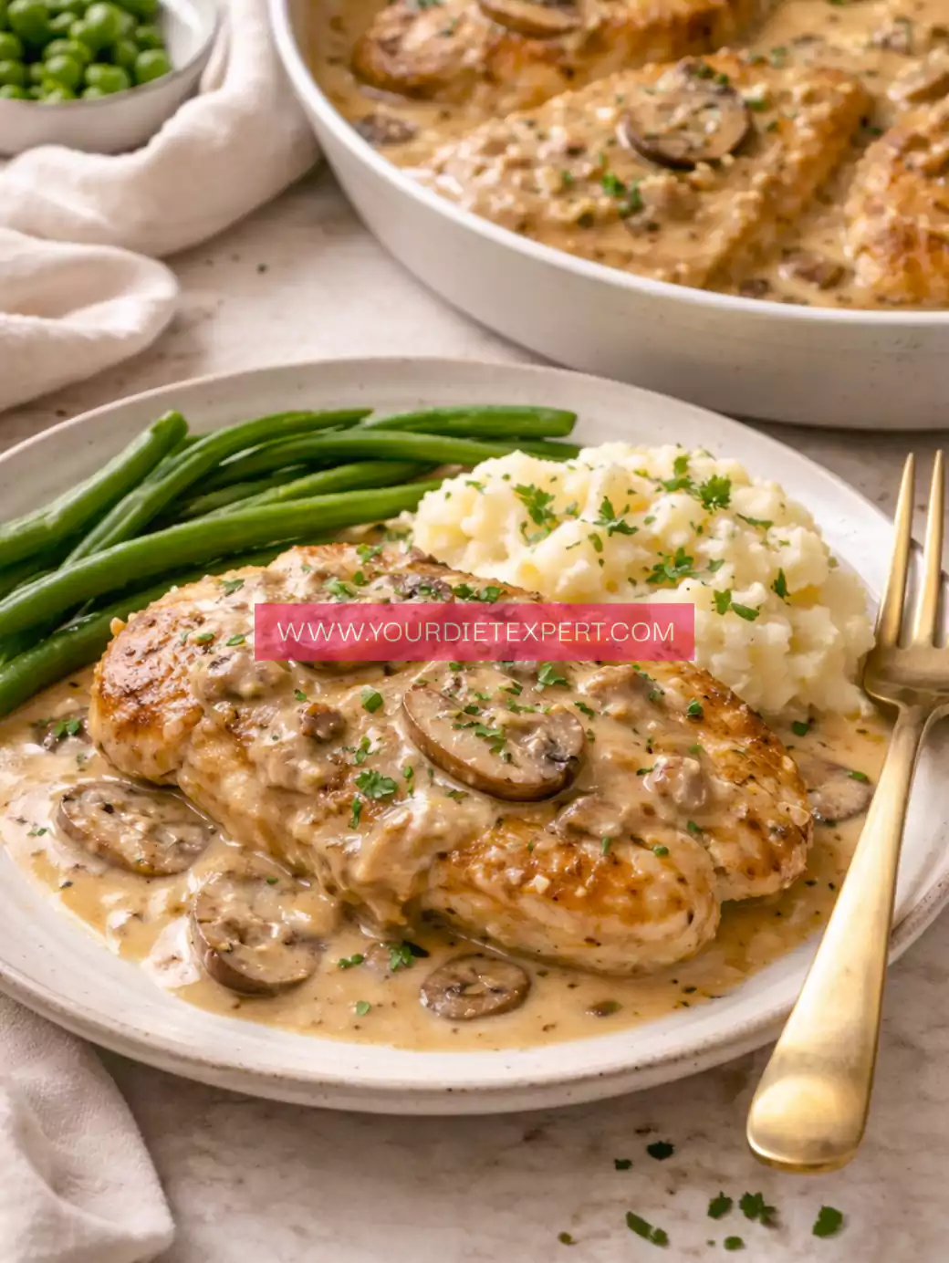 Keto Smothered Chicken Chops (Creamy, Juicy & Low-Carb Comfort Dinner)