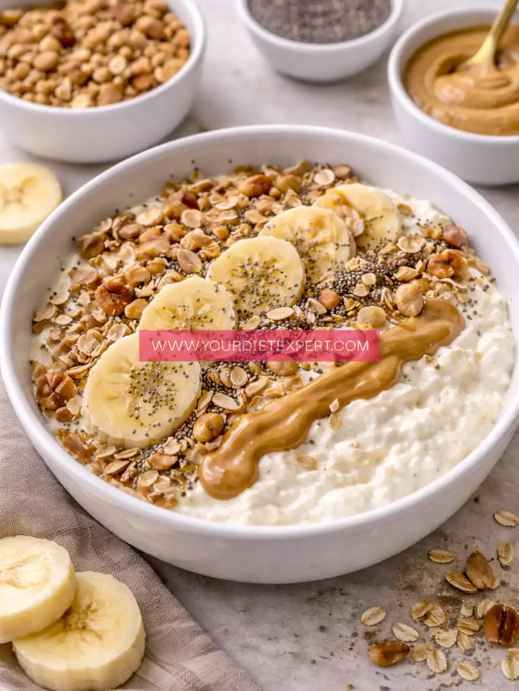 High-Protein Banana Crunch Breakfast Bowl (Creamy, Filling & Healthy)