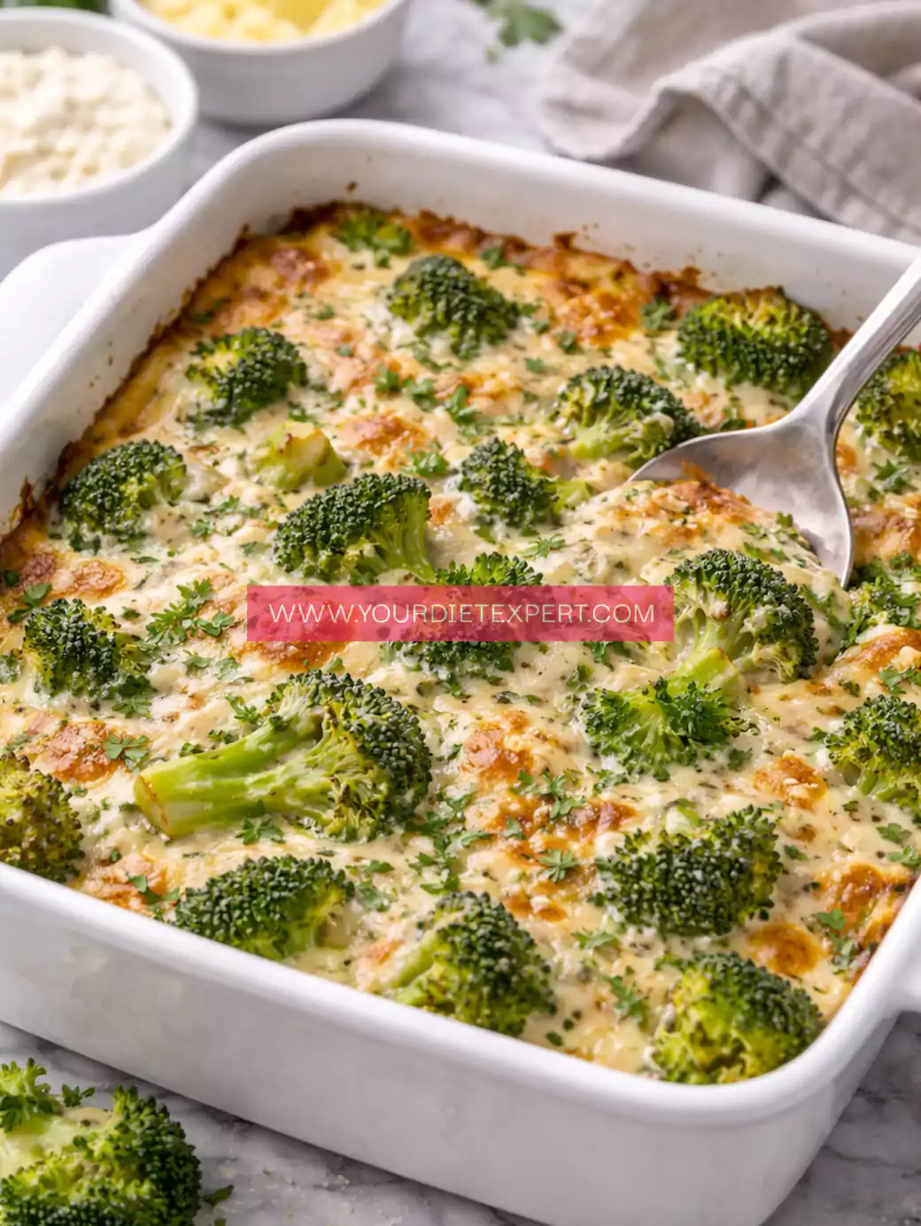 High-Protein Broccoli Cottage Cheese Bake
