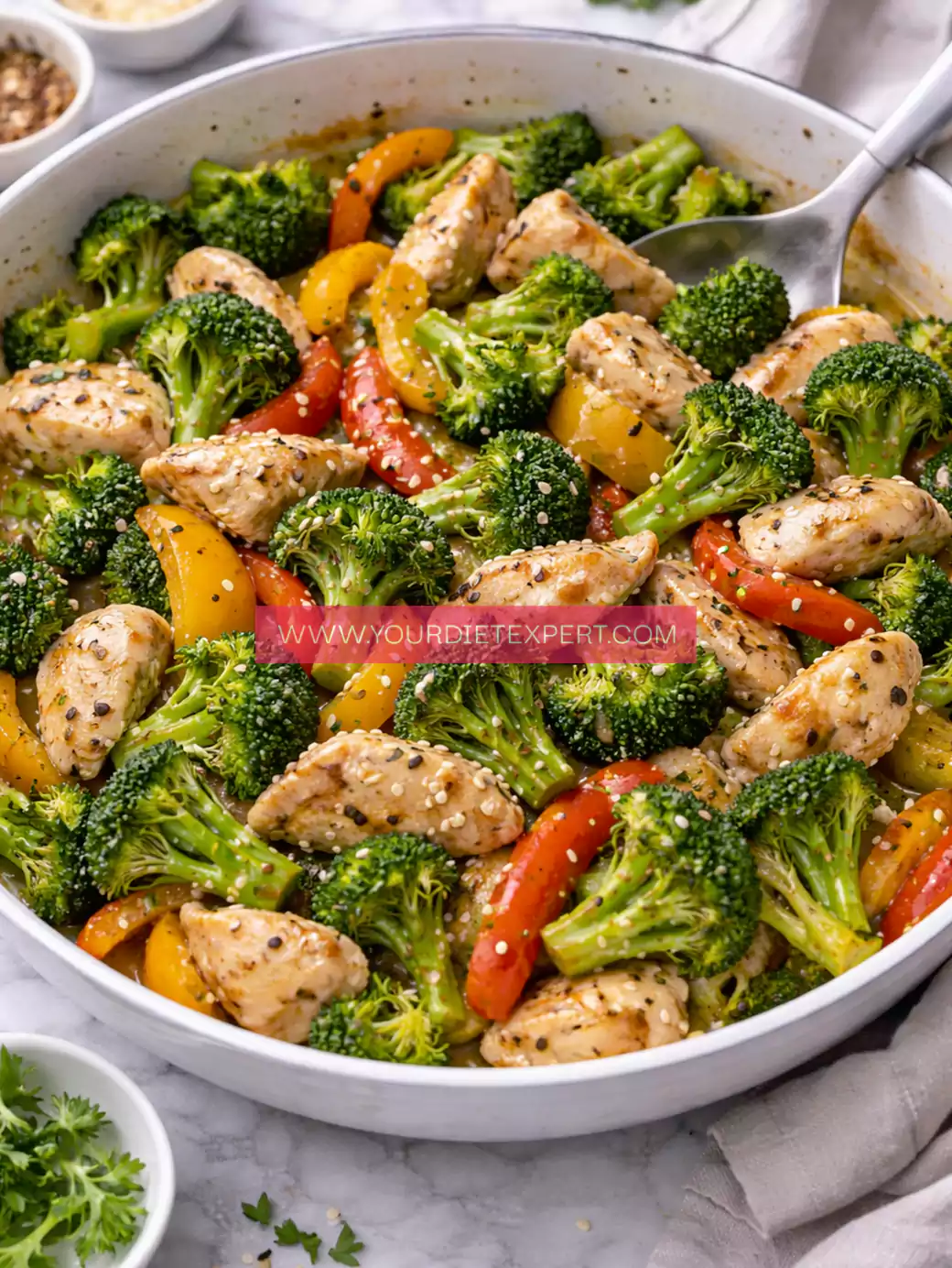High-Protein Carb-Free Chicken & Veggie Stir Fry (Diabetic-Friendly)