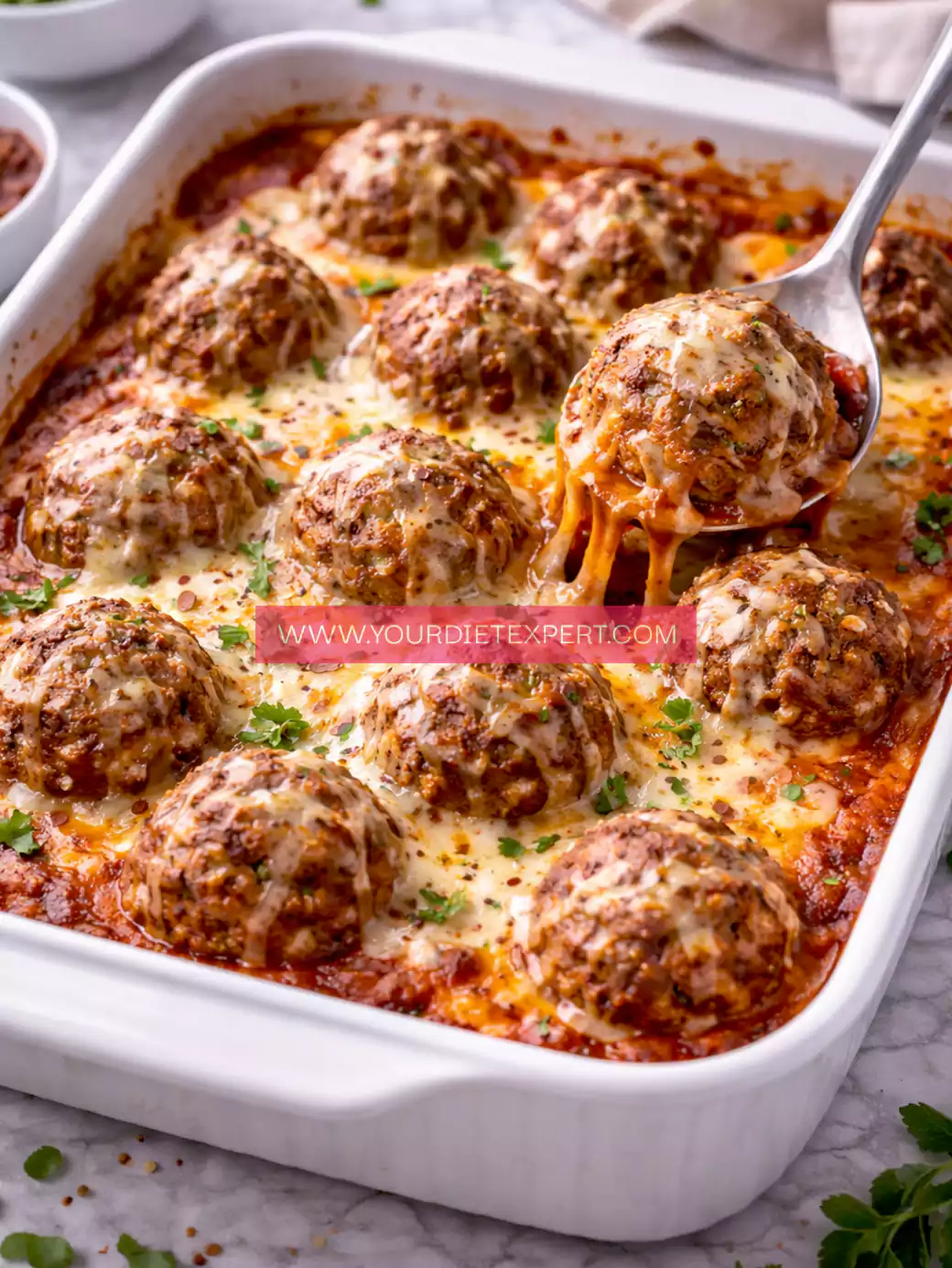 High-Protein Meatball Pizza Bake (Cheesy, Easy & Meal-Prep Friendly)