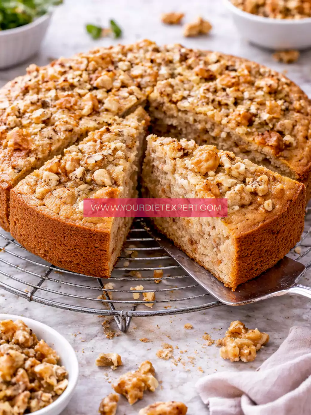 High-Protein Walnut Cake (Moist, Healthy & Naturally Filling)