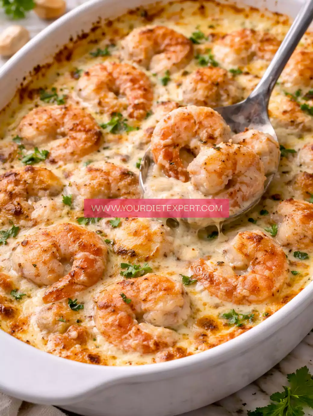 Keto Shrimp & Cheese Casserole (Creamy, Low-Carb Dinner)