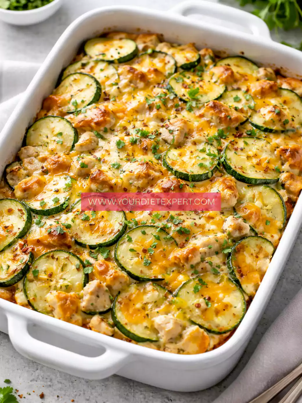 High-Protein Keto Loaded Zucchini Bake (Low-Carb, Cheesy & Guilt-Free)
