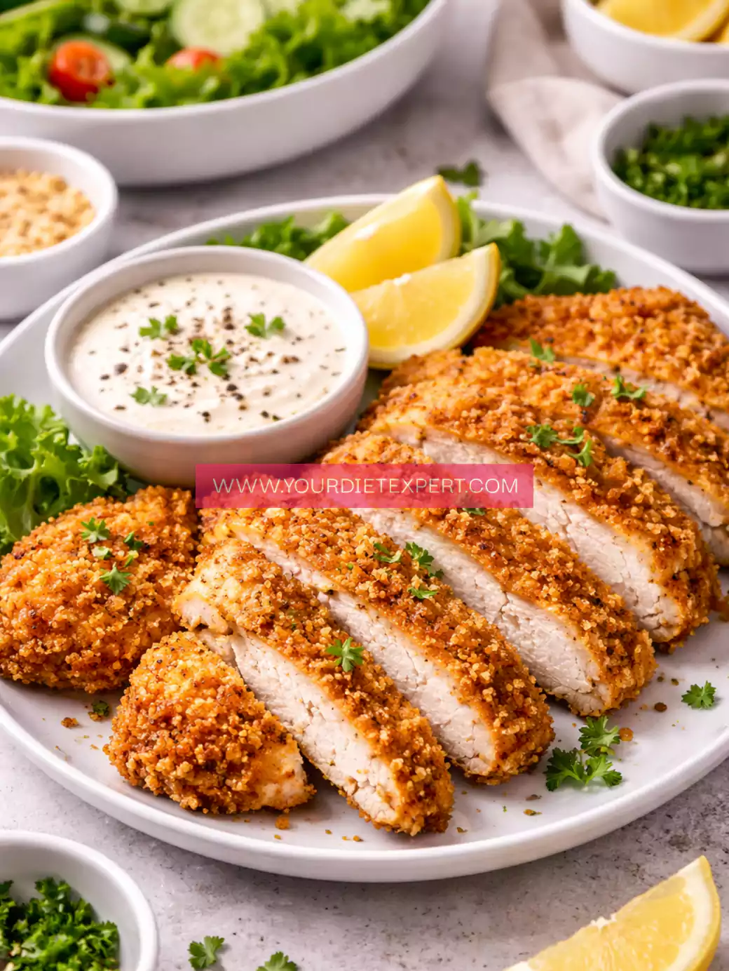 High-Protein Crispy Chicken Cutlets (Healthy & Easy Dinner)