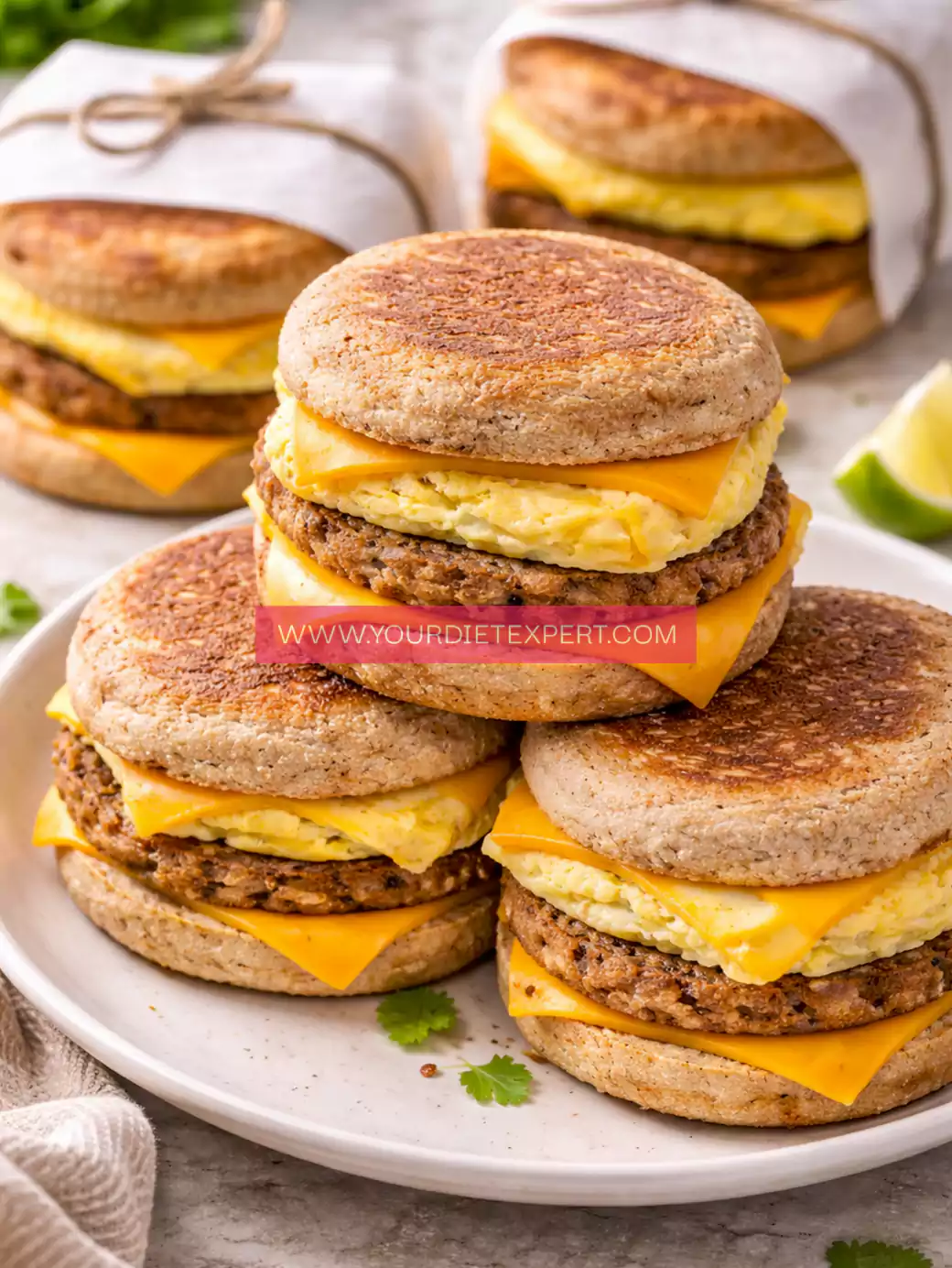 High-Protein Freezer Breakfast Sandwiches (Easy Make-Ahead Meal Prep Breakfast)