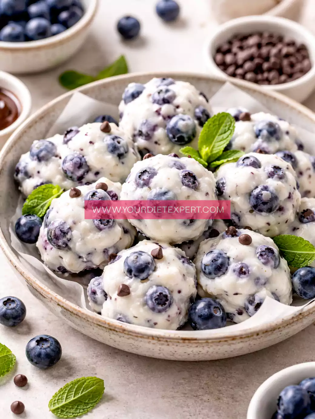 High-Protein Frozen Blueberry Greek Yogurt Clusters (Healthy, Easy Snack)