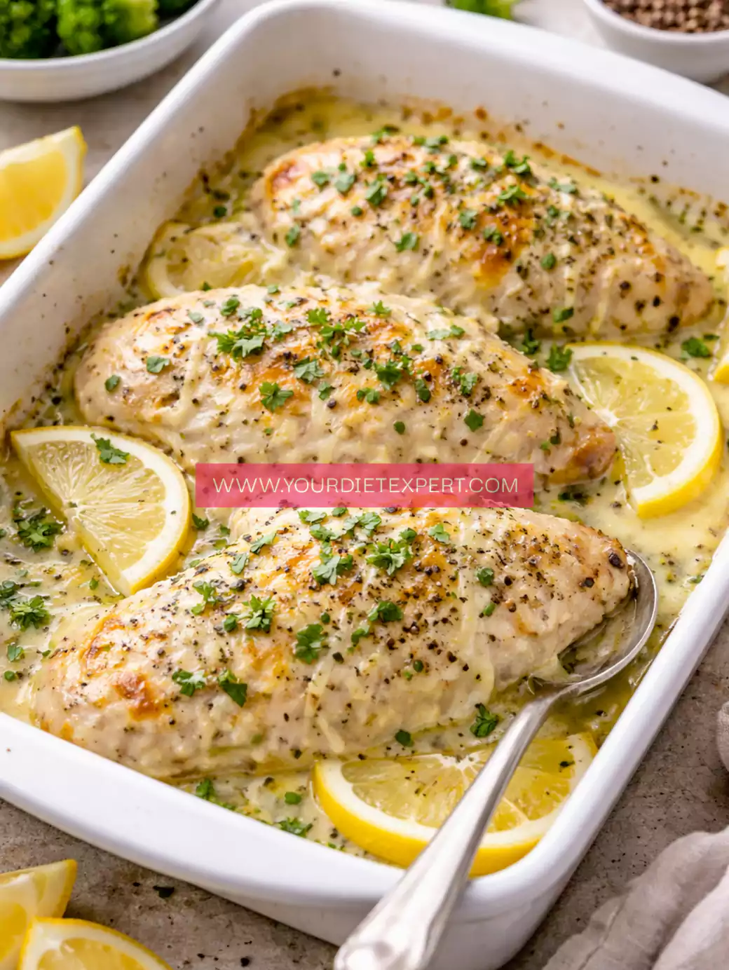 High-Protein Lemon Pepper Ranch Chicken Bake (Easy & Healthy Dinner)