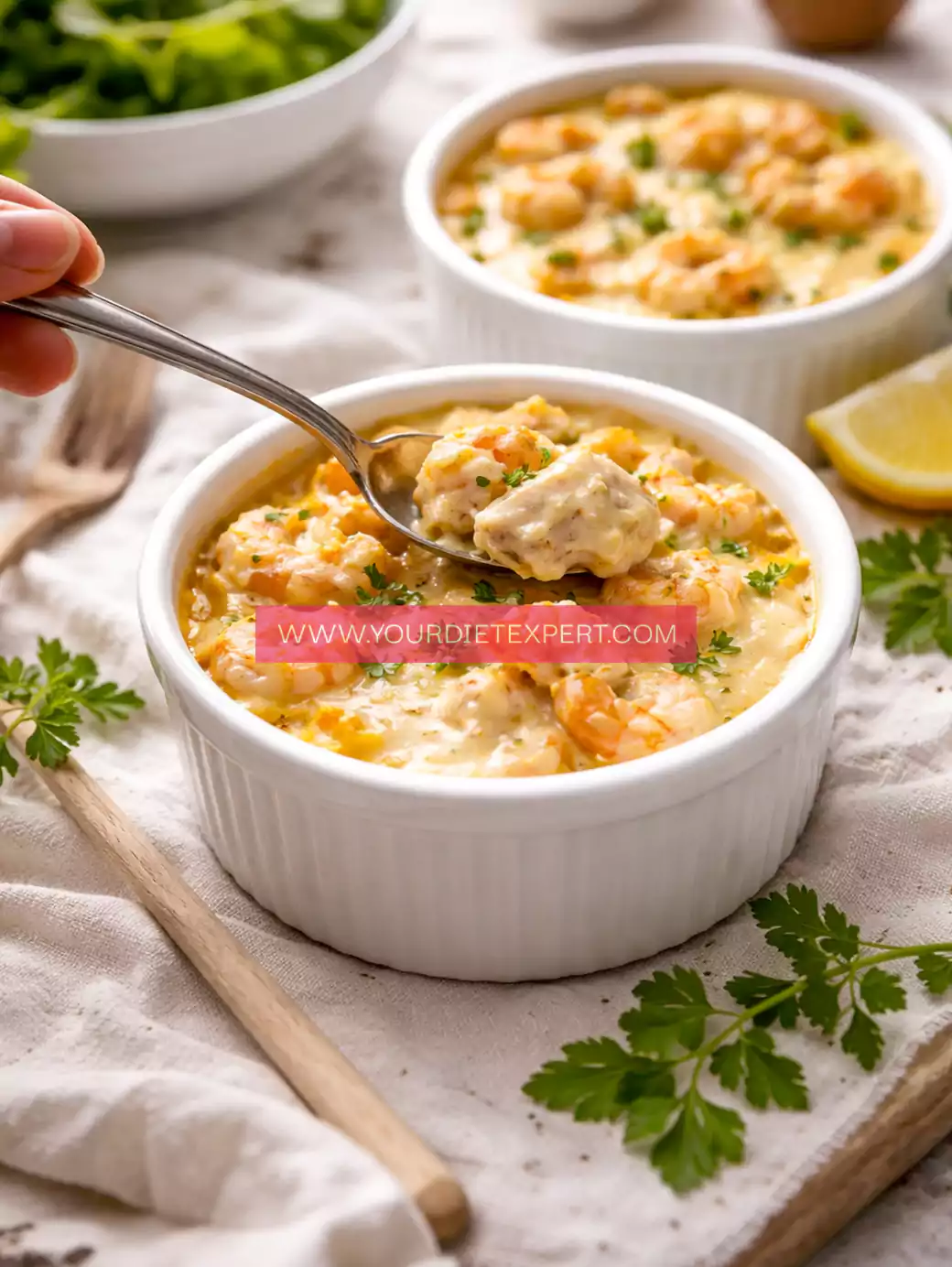 High-Protein Seafood Cassolette (Gourmet, Creamy & Healthy Low-Carb Delight)