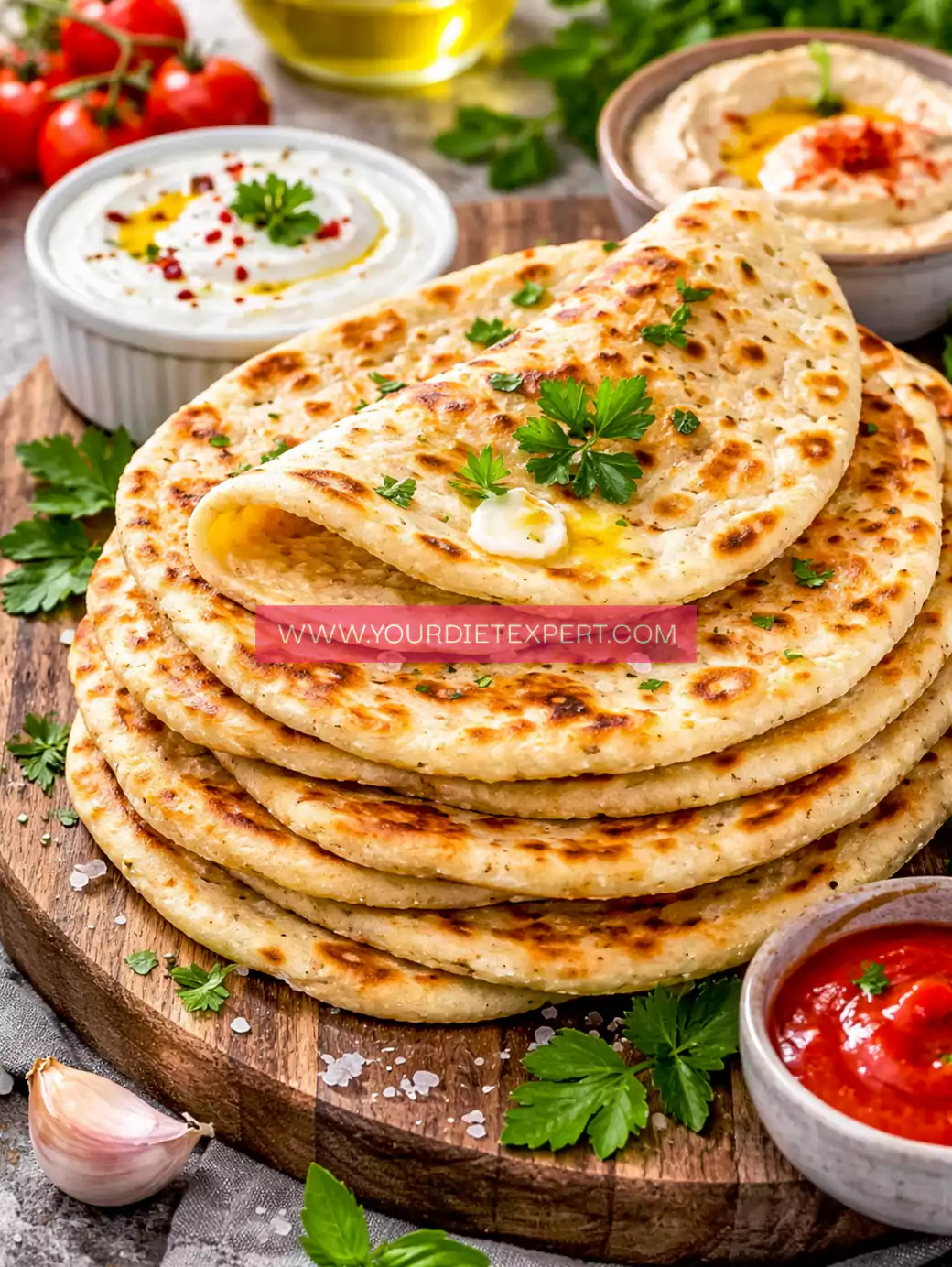 Keto 2 Ingredient Flatbread (Low Carb, Easy & Quick Recipe)