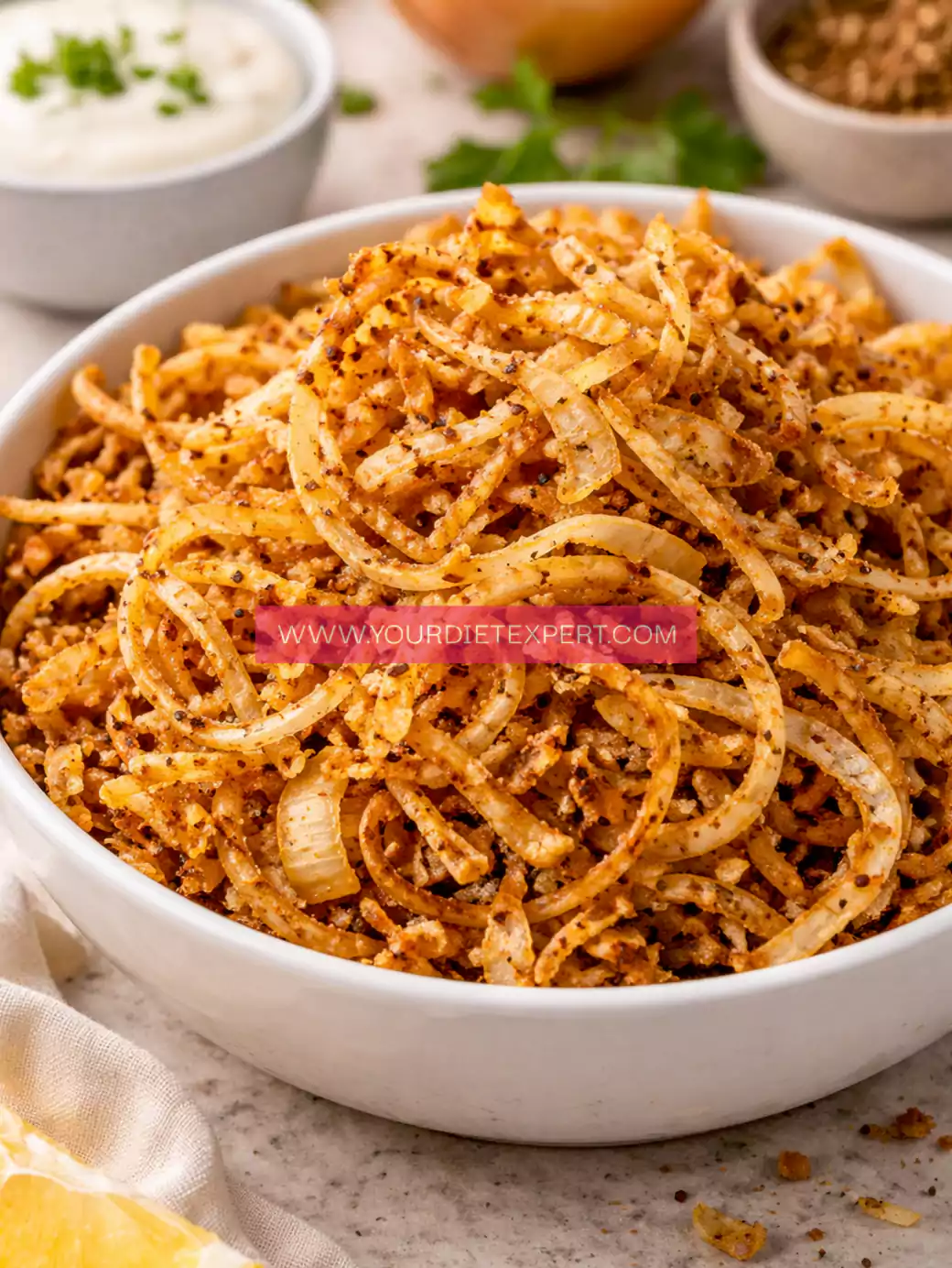 Keto Air Fryer Crispy Fried Onions (Low Carb, Crunchy & Easy)