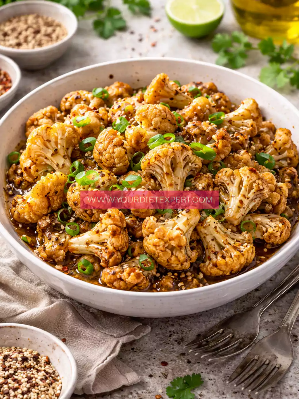 Keto Black Pepper Cauliflower (Low Carb, Spicy & Easy Side Dish)