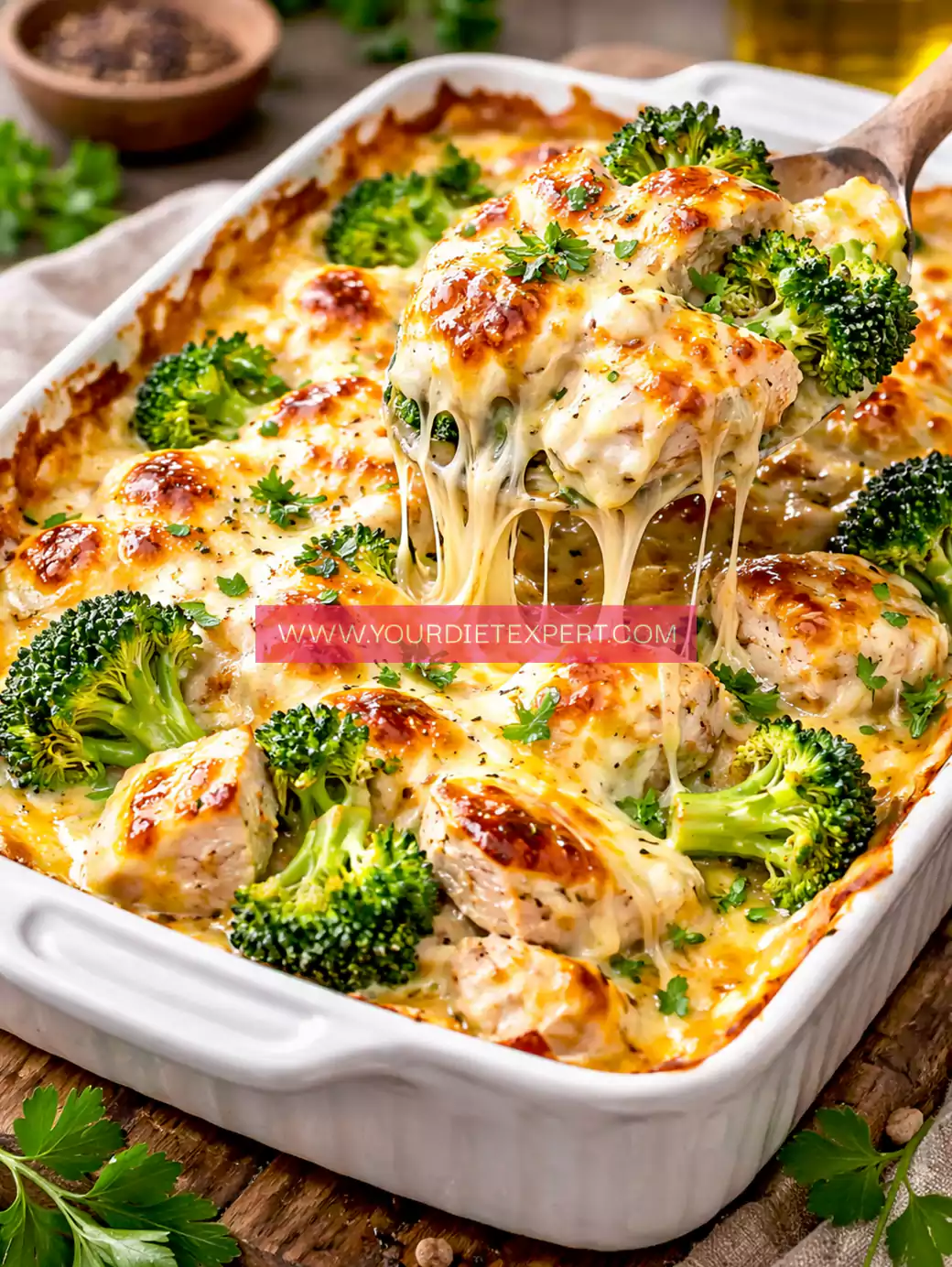 Keto Chicken Broccoli Casserole (Creamy, Low Carb & Easy Dinner Recipe)