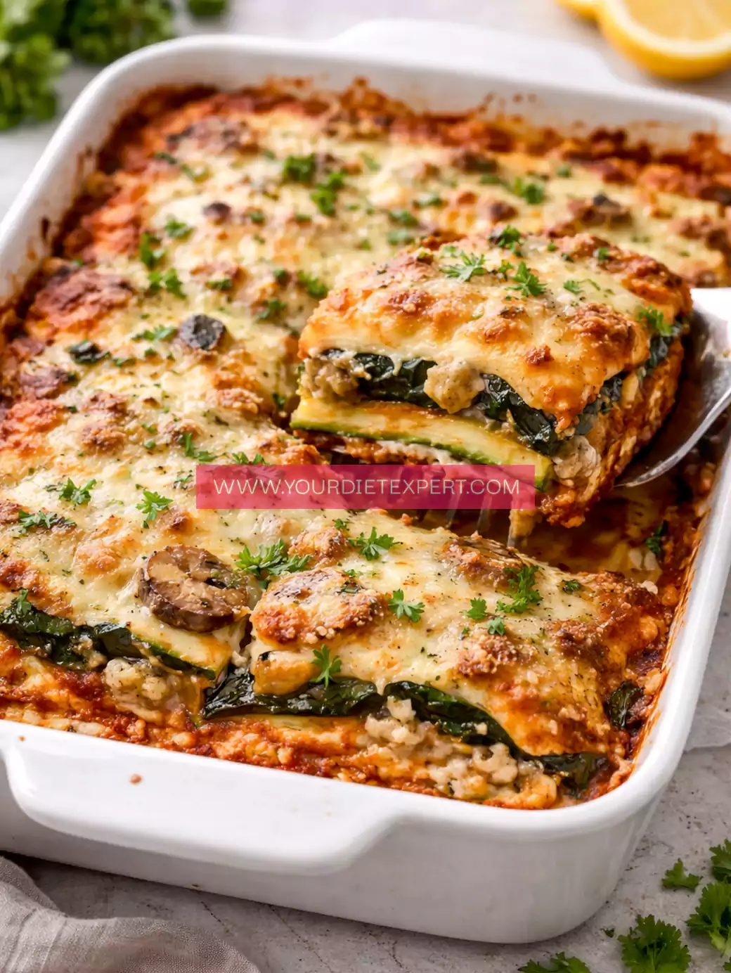 Keto Mushroom & Spinach Lasagna (Low-Carb, Gluten-Free Comfort Food)