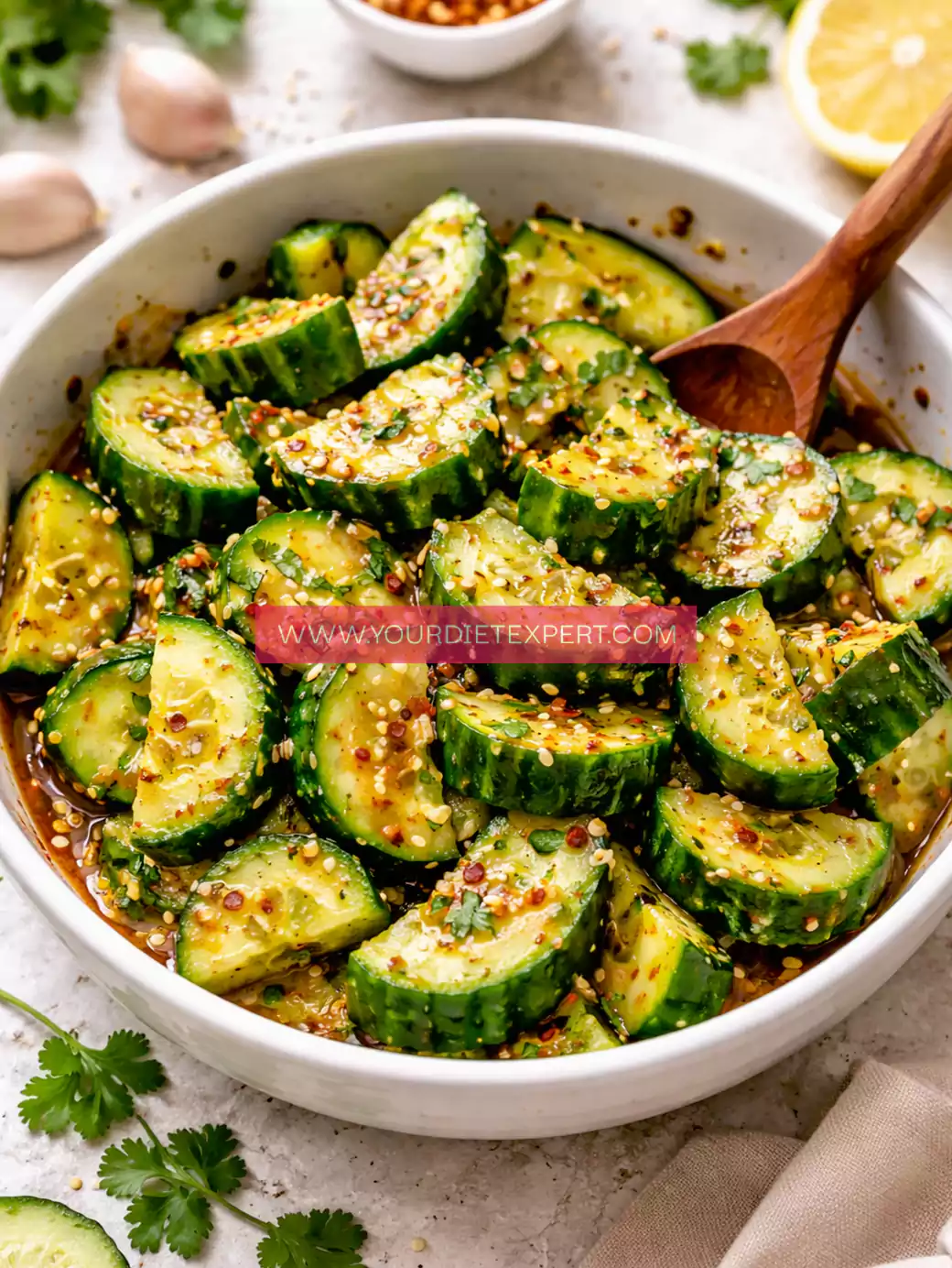 Keto Spicy Cucumber Snack