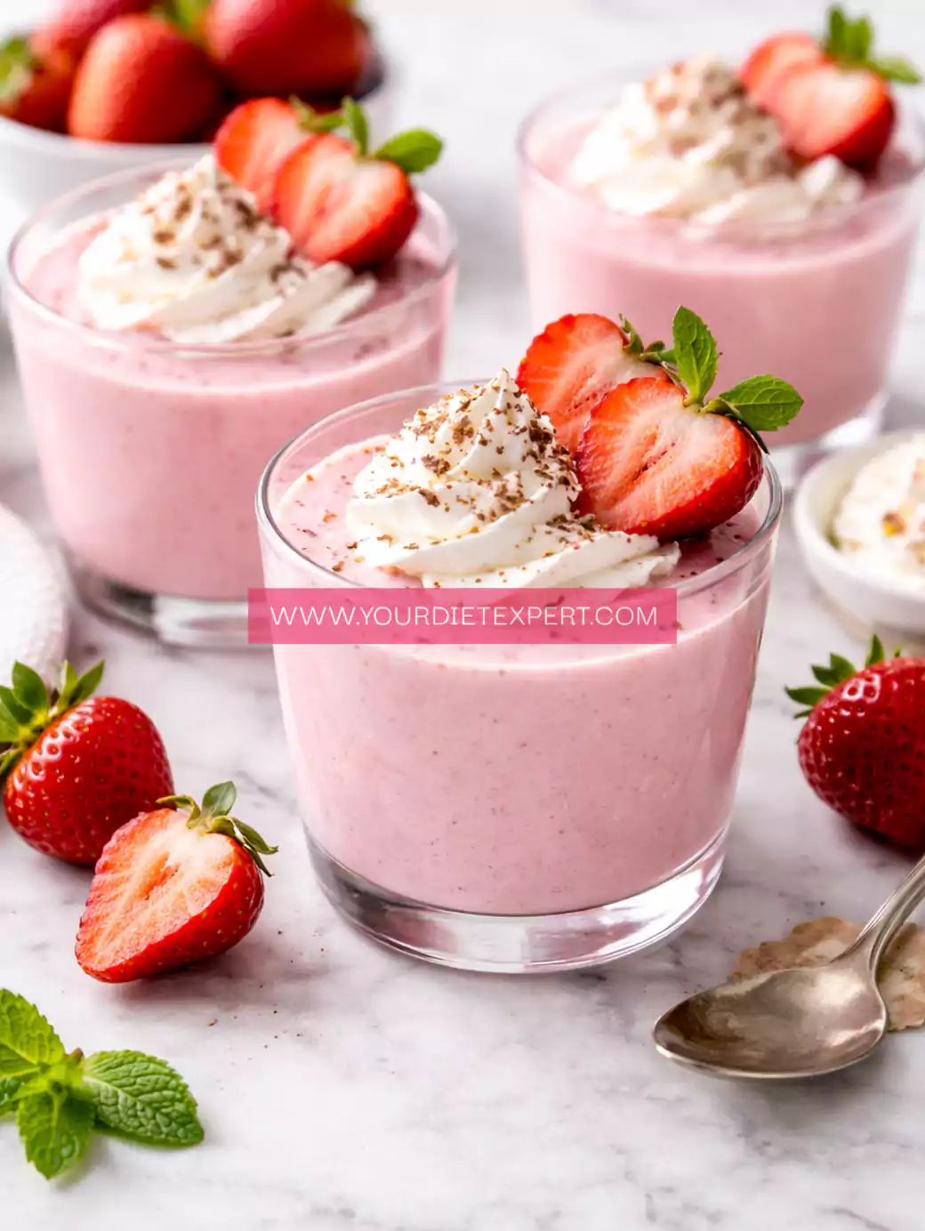 Keto Strawberry Jell-O Pudding (Sugar-Free, Low Carb & Easy Dessert)