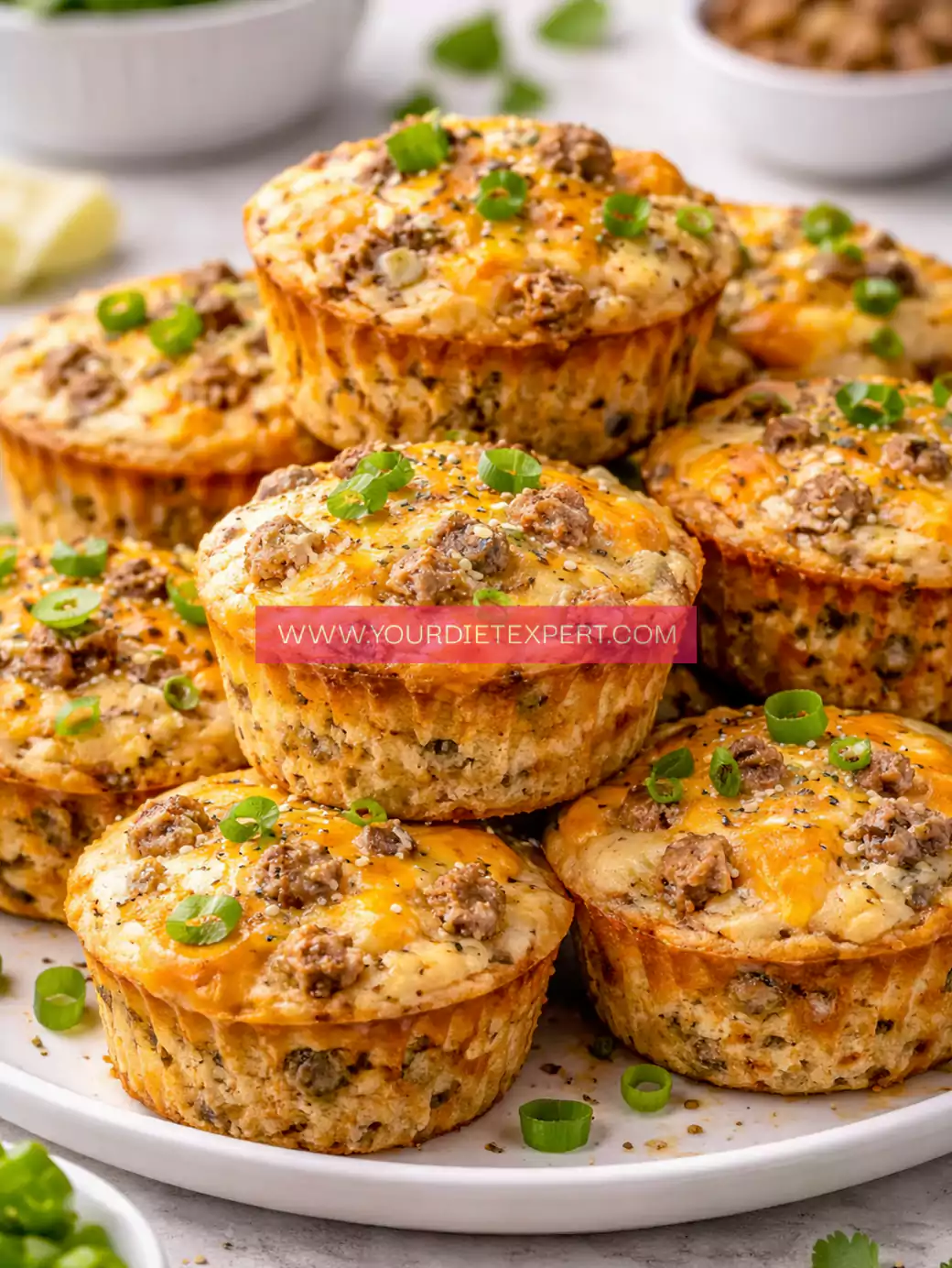 High-Protein Cheddar Sausage Muffins (Easy, Healthy & Savory Breakfast)