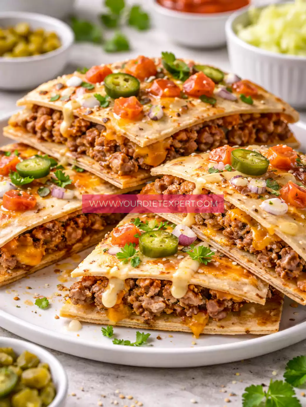 High-Protein Cheeseburger Quesadillas (Easy, Healthy & Crispy Recipe)
