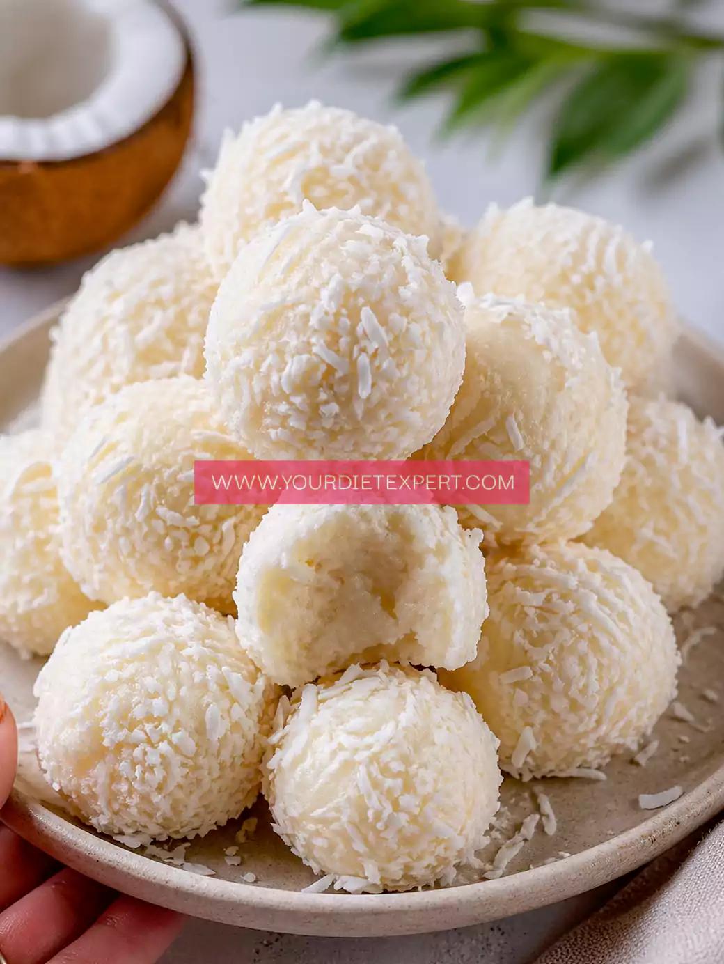 Keto 4 Ingredient Coconut Truffles (Easy No-Bake Low Carb Dessert)