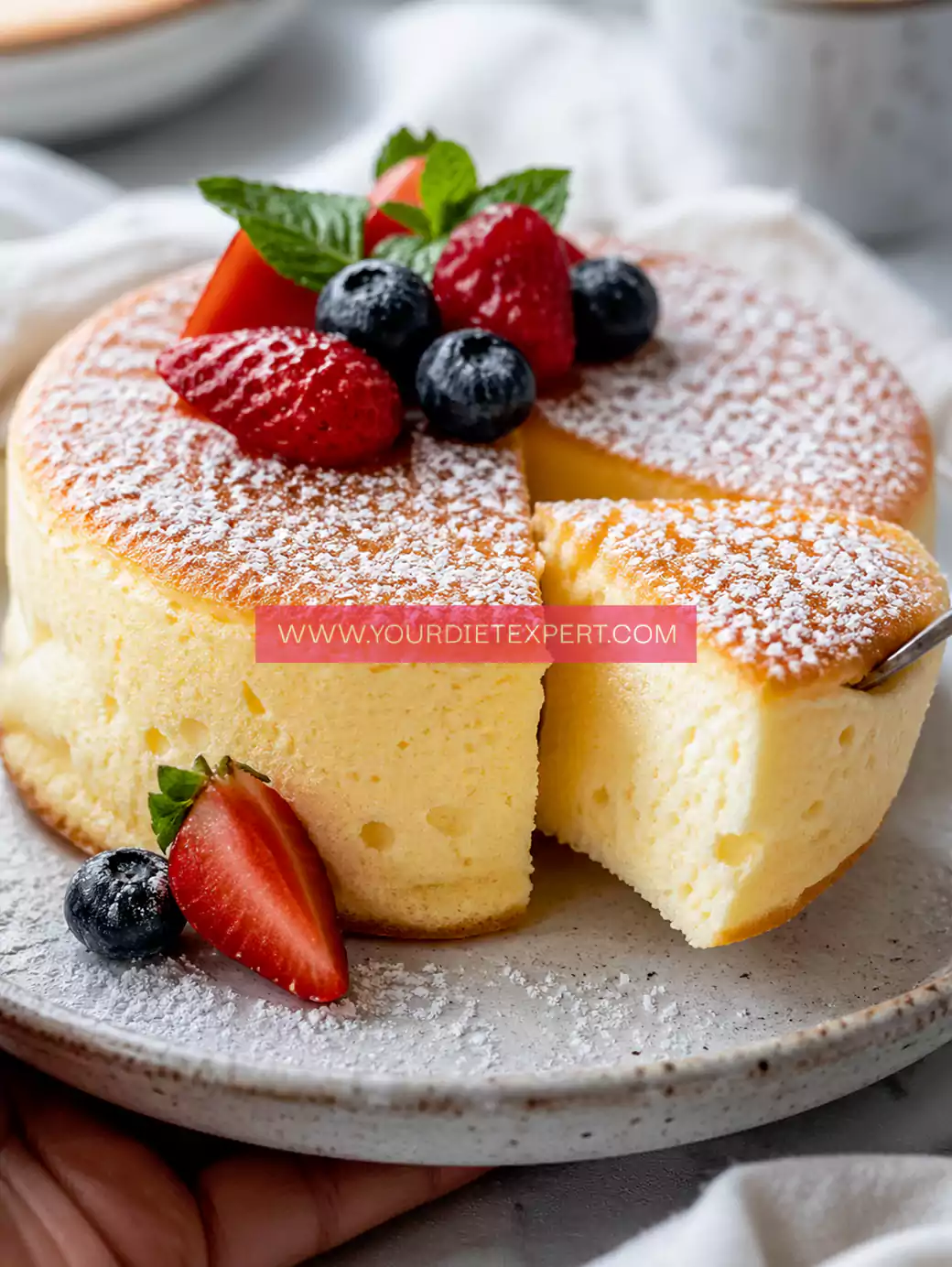 Keto Cloud Cake (Low Carb, Sugar-Free, Light & Fluffy Dessert)