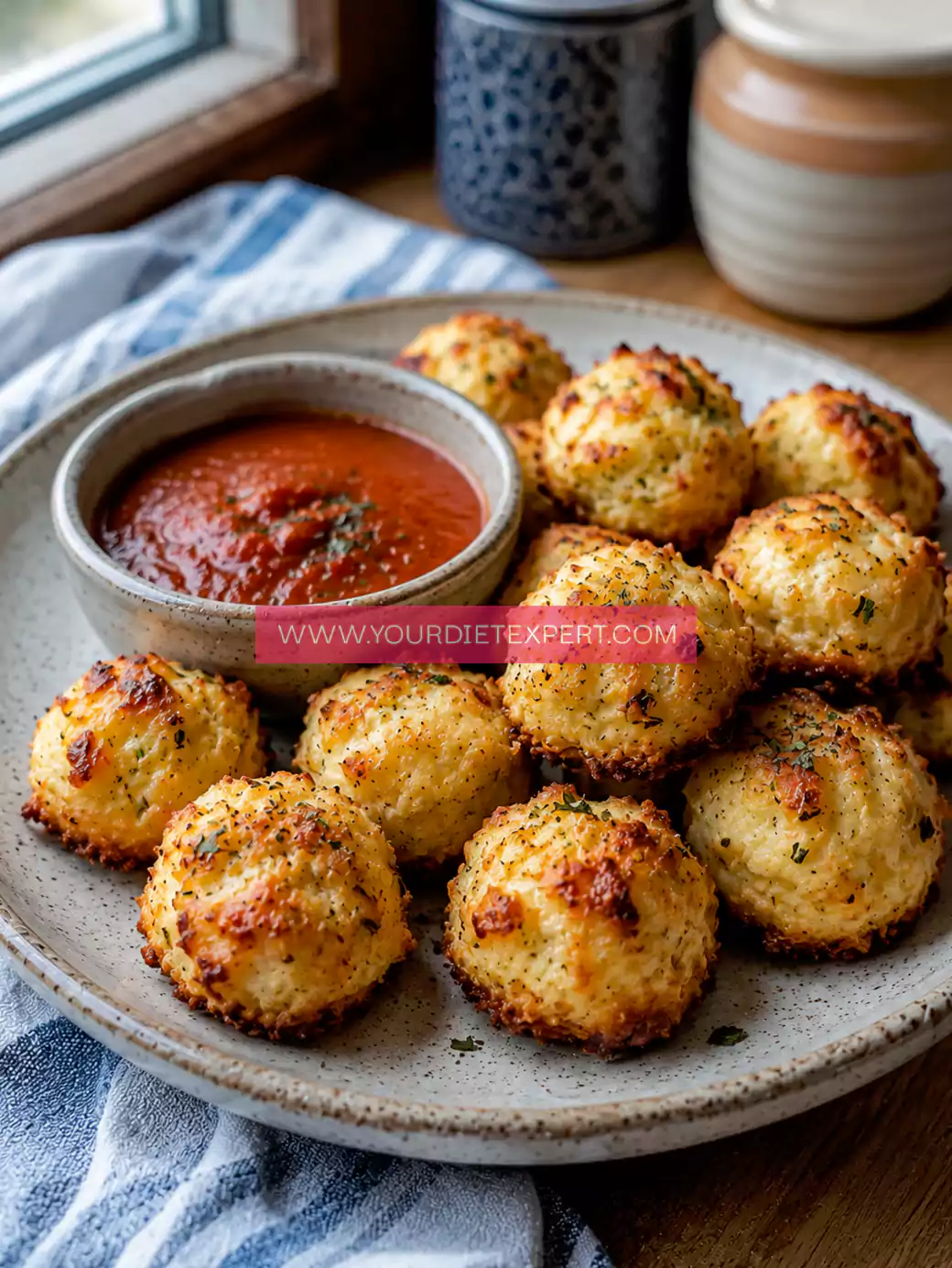 Crispy Air Fryer High-Protein Cheese Bites