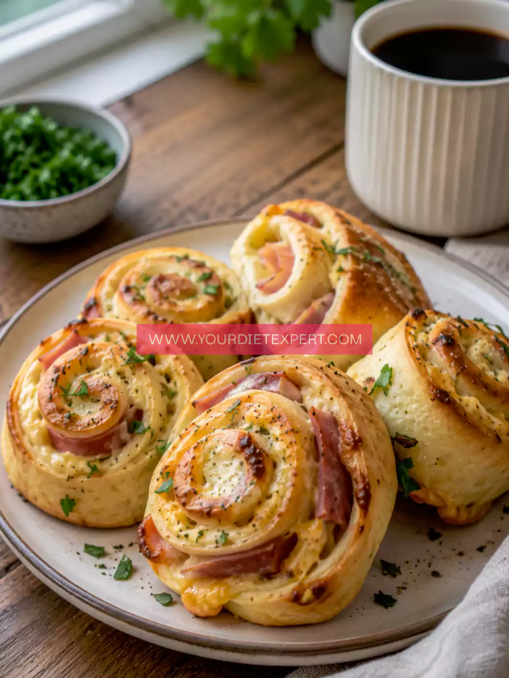 Easy High-Protein Ham and Cheese Breakfast Rolls