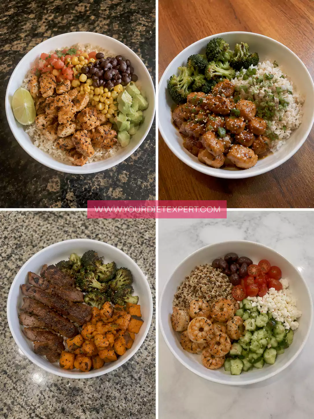 20 Easy High Protein Dinner Bowls for Meal Prep