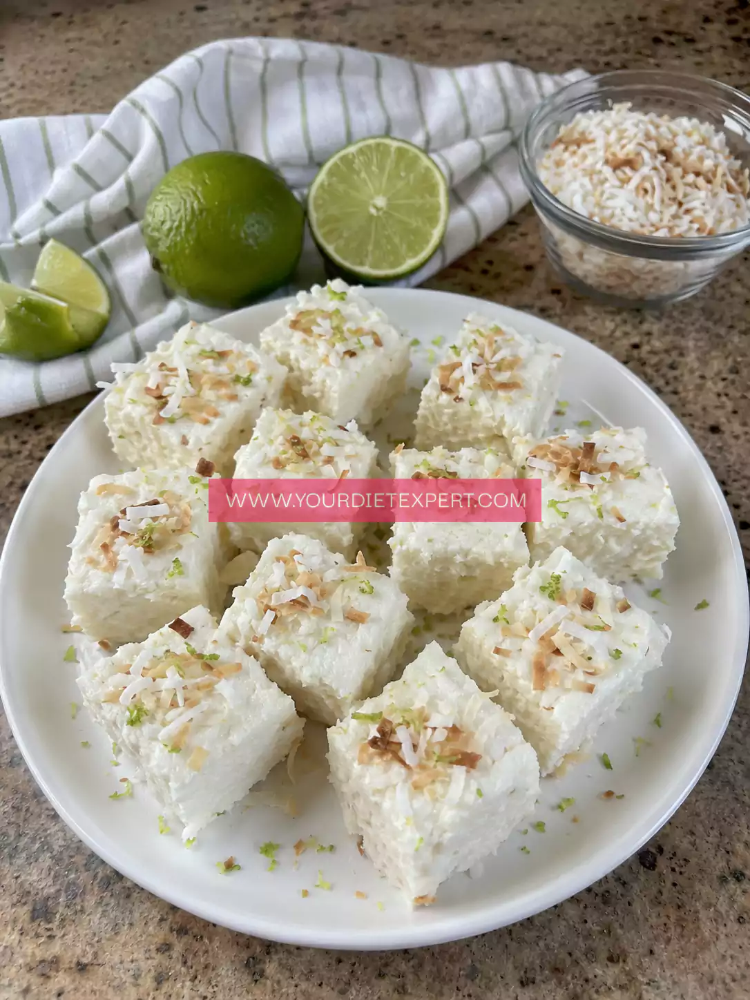 High-Protein Keto Coconut Lime Cheesecake Bites