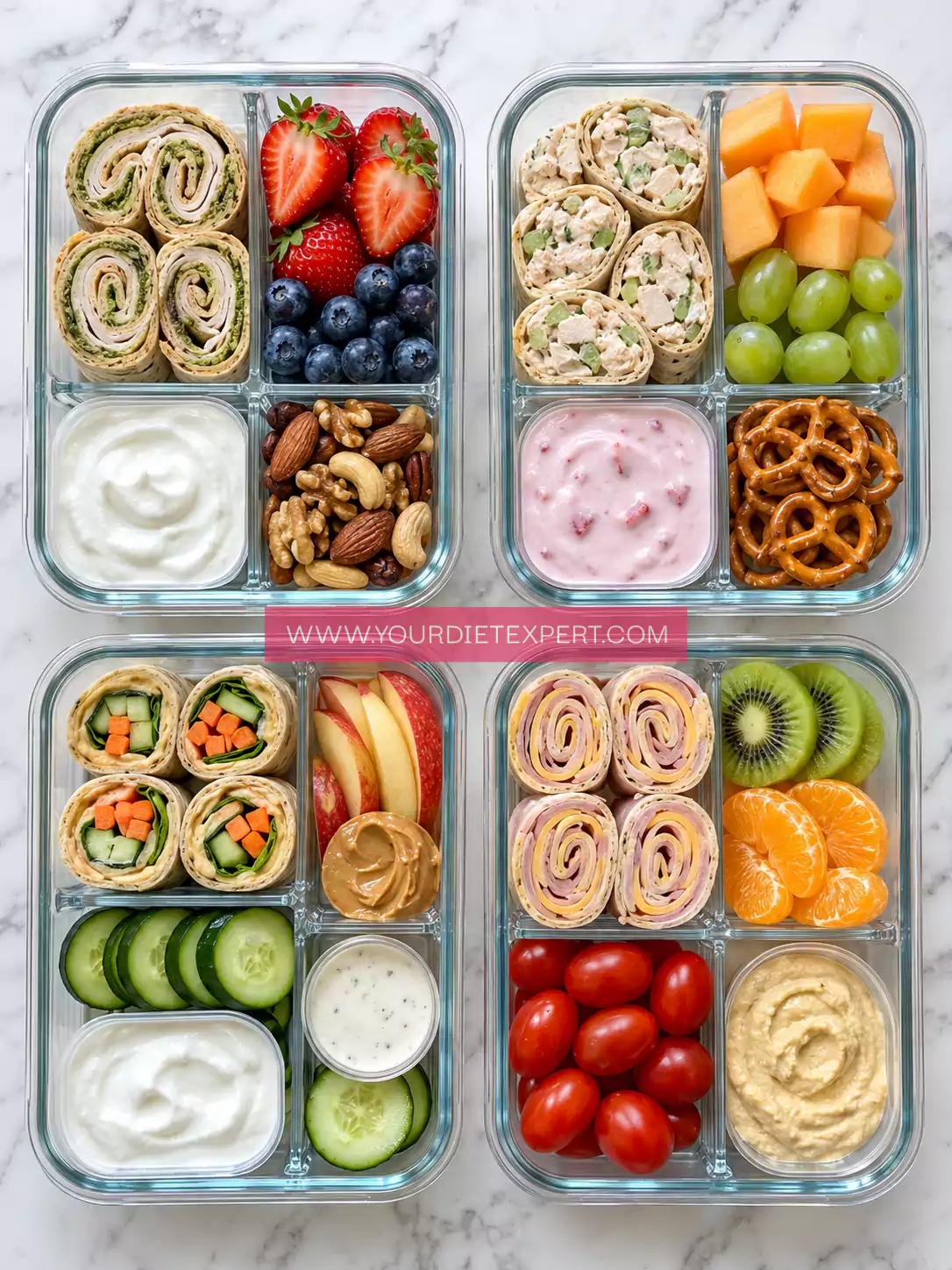 4 Healthy Bento Box Lunch Ideas for Easy Balanced Meal Prep