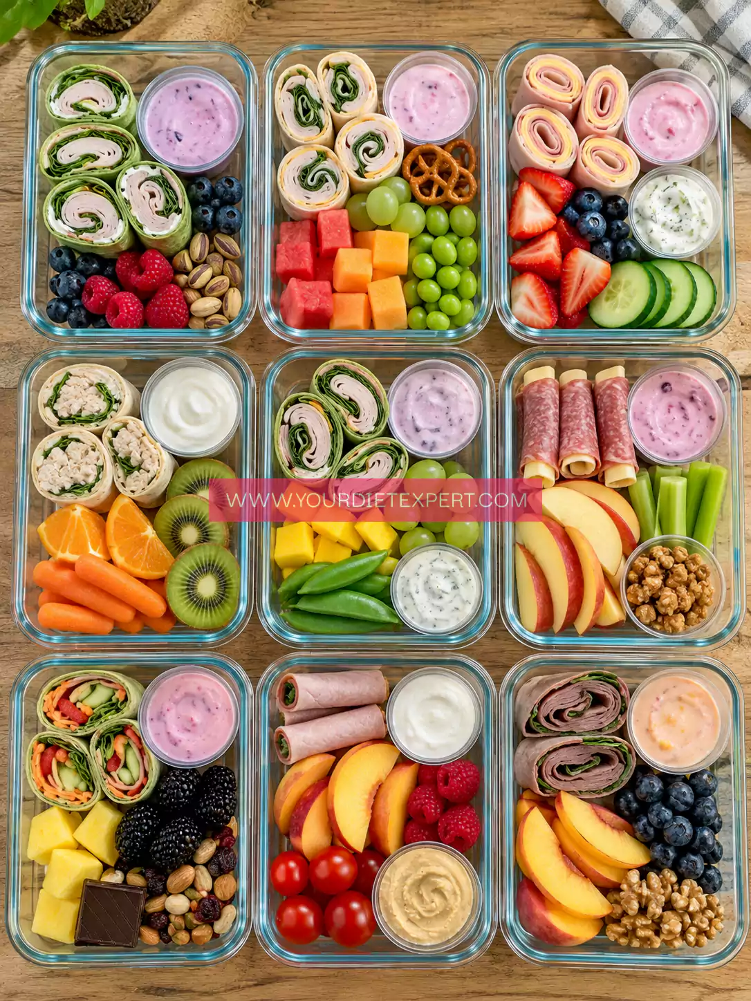 9 Yogurt & Wrap Snack Bento Boxes for Easy Healthy Lunches