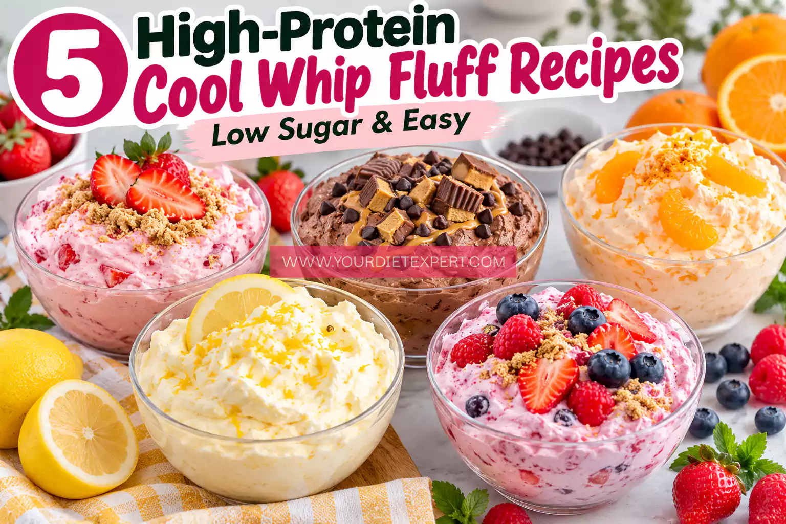 5 High-Protein Cool Whip Fluff Recipes That Are Low-Sugar & Easy